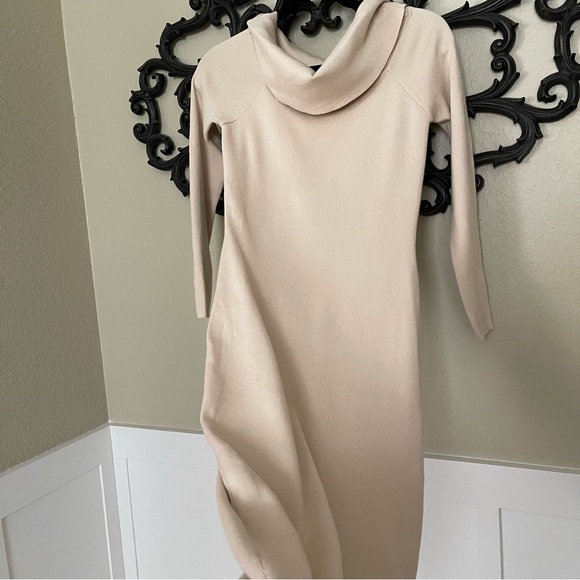 Merokeety Tan Sweater Dress Size Small - Picture 3 of 14